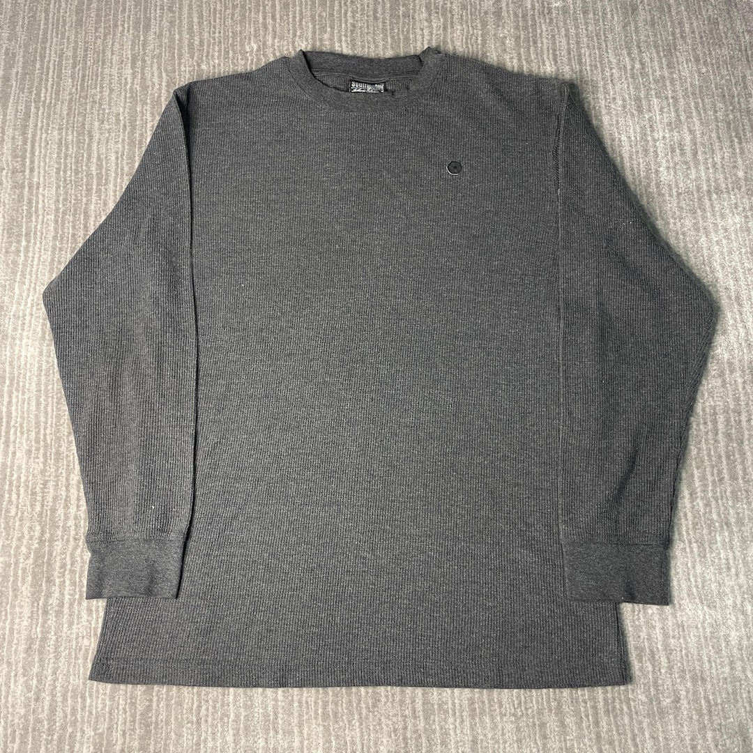 Vintage 2000s Southpole Waffle Knit Long Sleeve Shirt – XXL