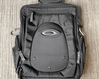 Vintage 2000s Oakley Tactical Field Gear Backpack – One Size – Black Nylon Laptop Bag – Techwear Utility Pack – Archive Y2K
