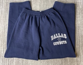 Vintage 2000s Dallas Cowboys Sweatpants – S – Navy Blue Logo Lounge Pants – Tultex Maximum Sweats NFL Football