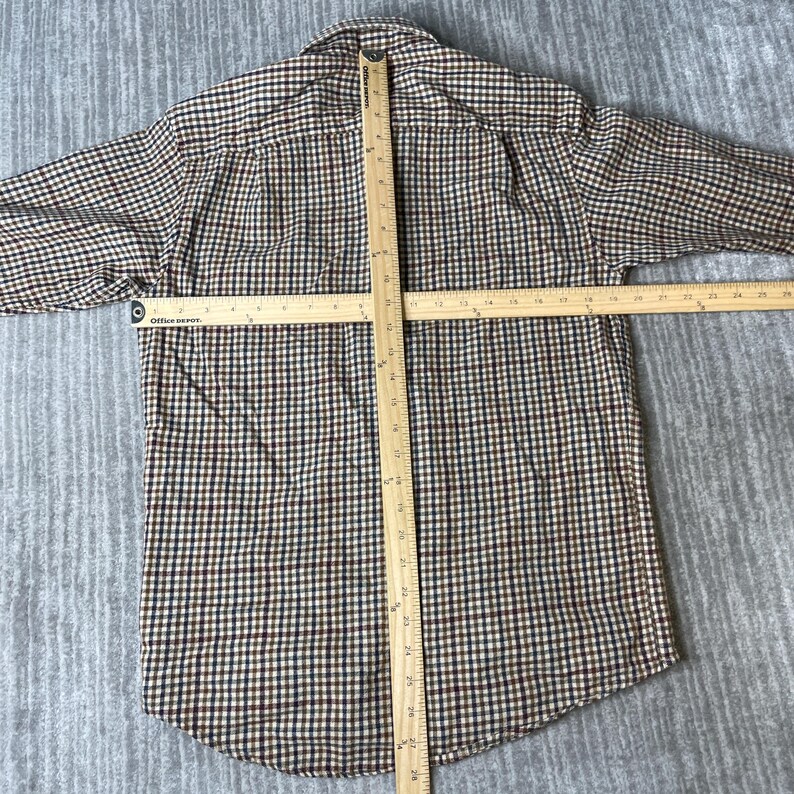 Vintage 2000s Pendleton Wool Shirt – S – Sir Pendleton Check Button Up – Pure Virgin Wool Oregon Plaid bild 5