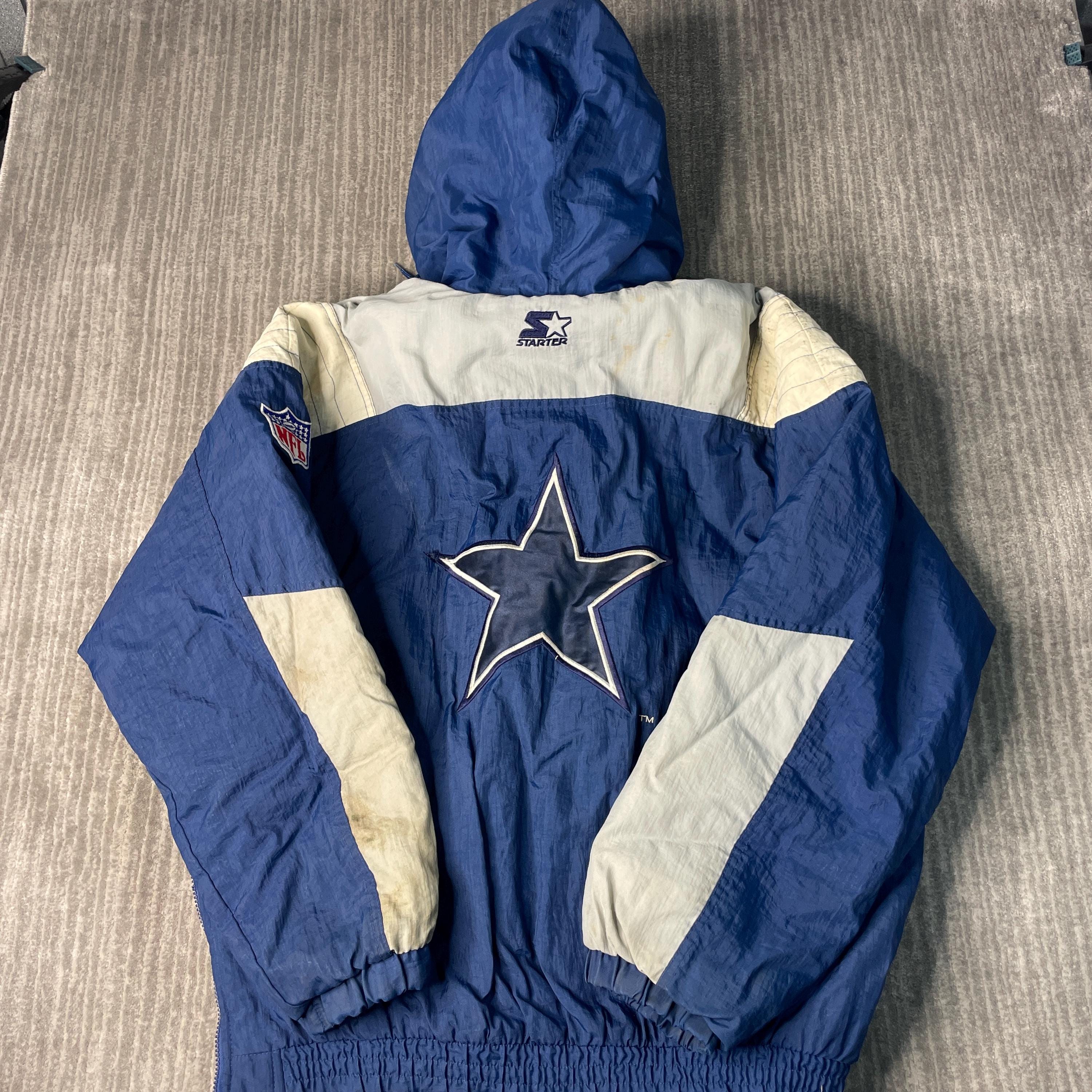 Vintage 1990s Starter Dallas Cowboys Pullover Jacket – XL – NFL