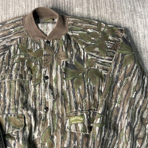 Vintage 1990s Spartan Realtree Jacket – Made in USA Camouflage Hunting Jacket – Mossy Oak Style Outdoor Bomber – Hunting Camo Coat image 2