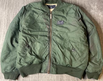 Vintage 1980s Alpha Industries US Air Force Bomber Jacket Large