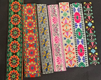 Folk Embroidered Bookmark