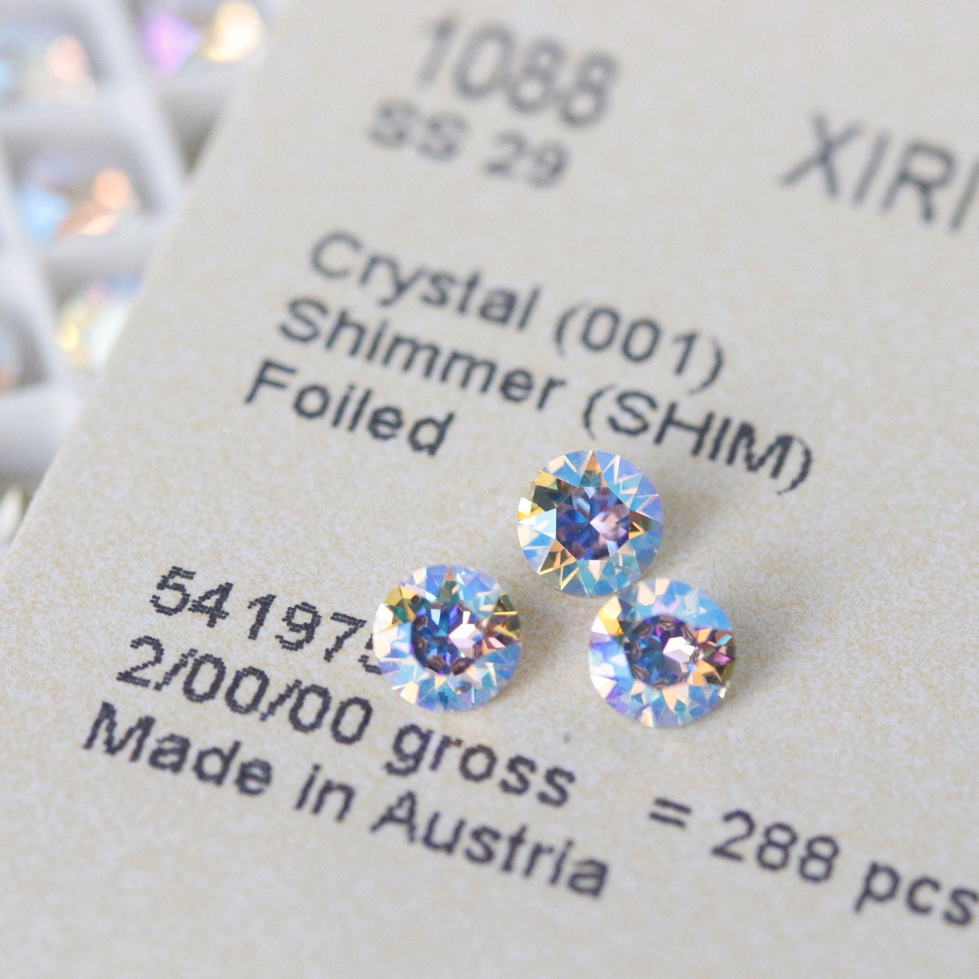 Swarovski 1088 Crystal Shimmer 001SHIM XIRIUS Chaton Pointed Back
