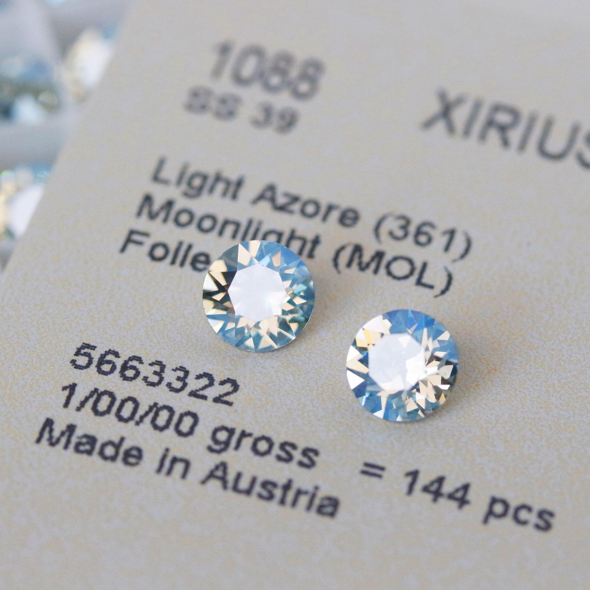 Swarovski 1088 Light Azore 361 XIRIUS Chaton Pointed Back Round