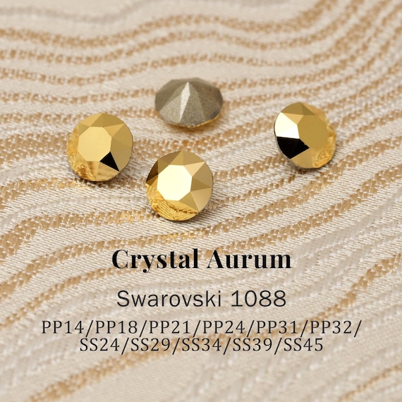 Swarovski 1088 Crystal Aurum 001AUR XIRIUS Chaton Pointed Back