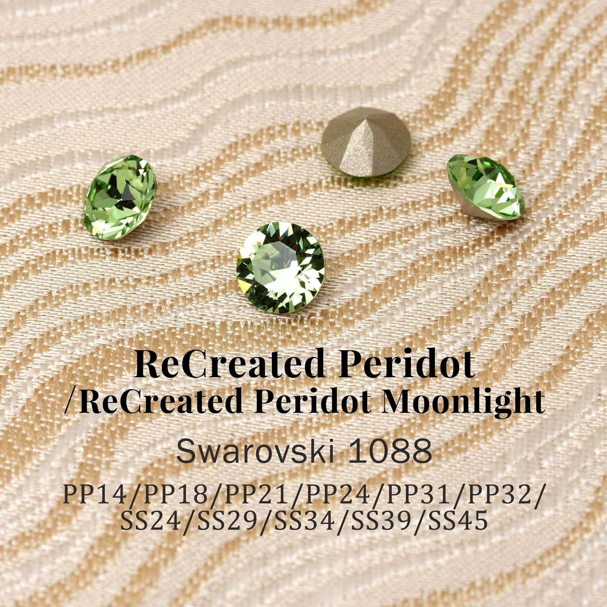 SWAROVSKI Elements 1088 SS19 スワロフスキー まとめ Swarovski 1088 Recreated Peridot/ Moonlight 1408 XIRIUS Chaton