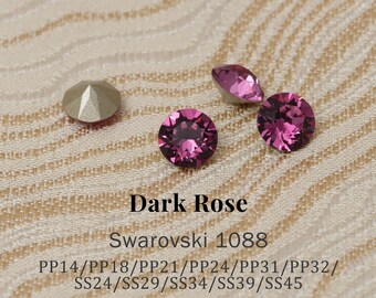 Swarovski SS45 1088 ( 1028 ) Crystal Chaton's, Red & Purple Shades