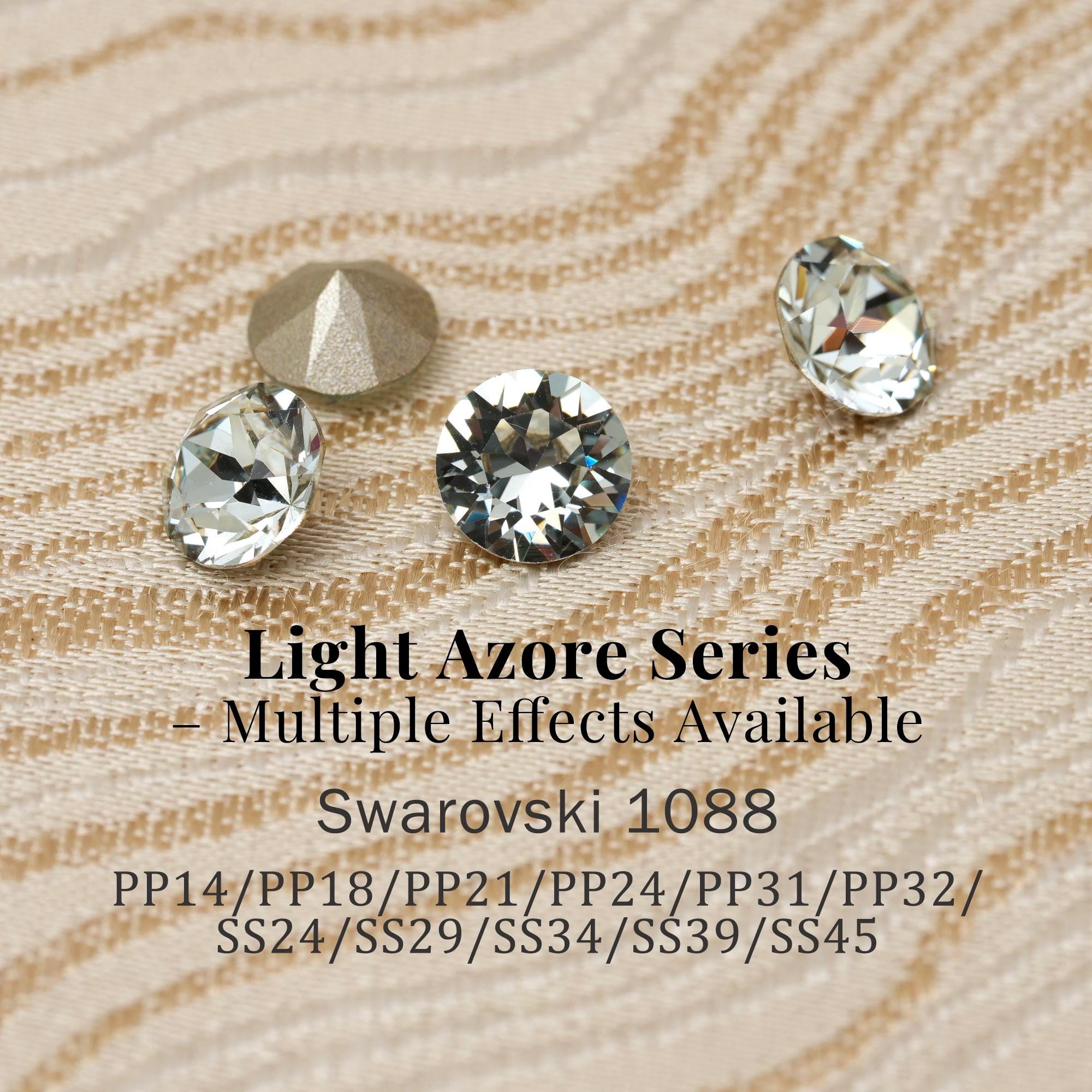 Swarovski 1088 Light Azore 361 XIRIUS Chaton Pointed Back Round