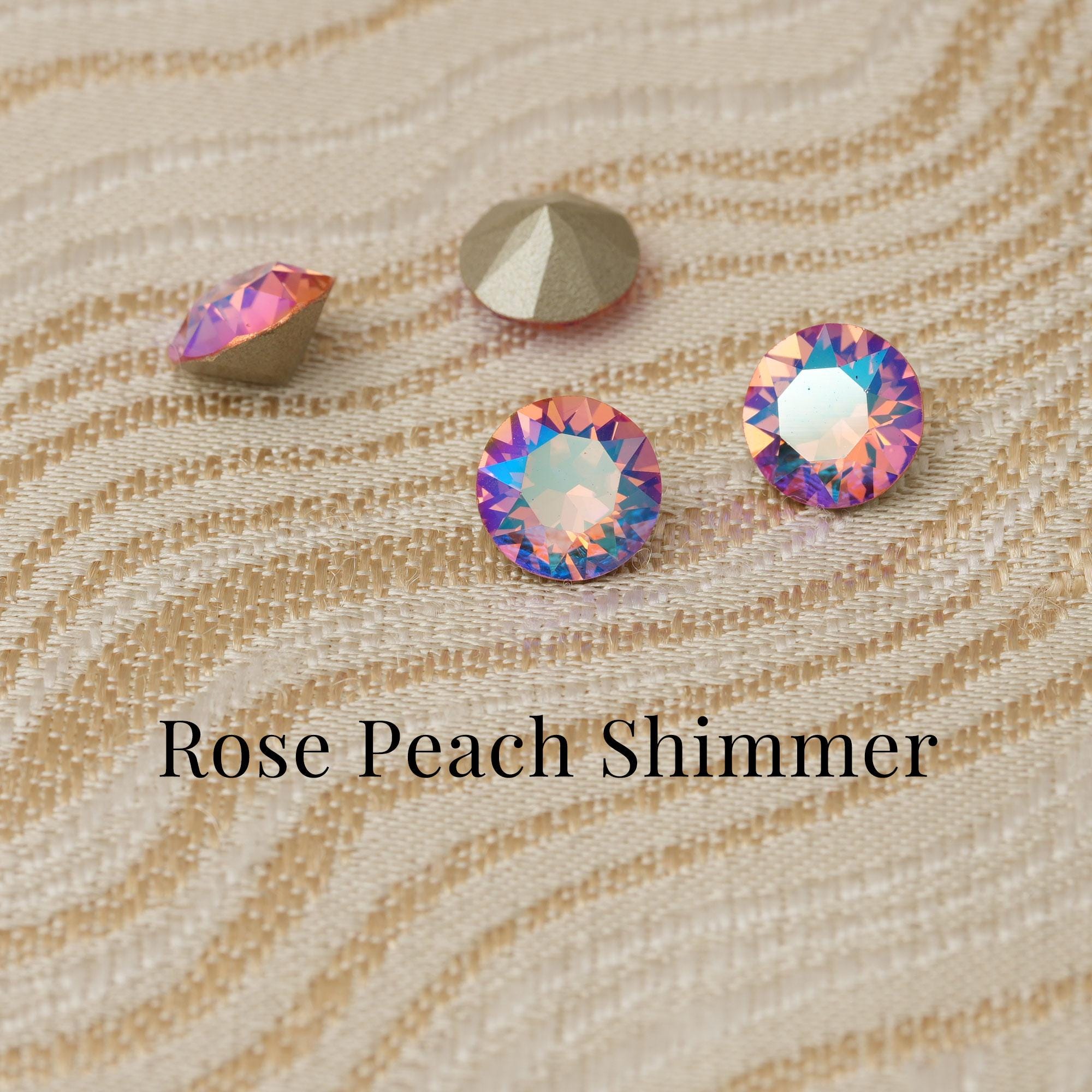 Swarovski 1088 Rose Peach 262 XIRIUS Chaton Pointed Back Round