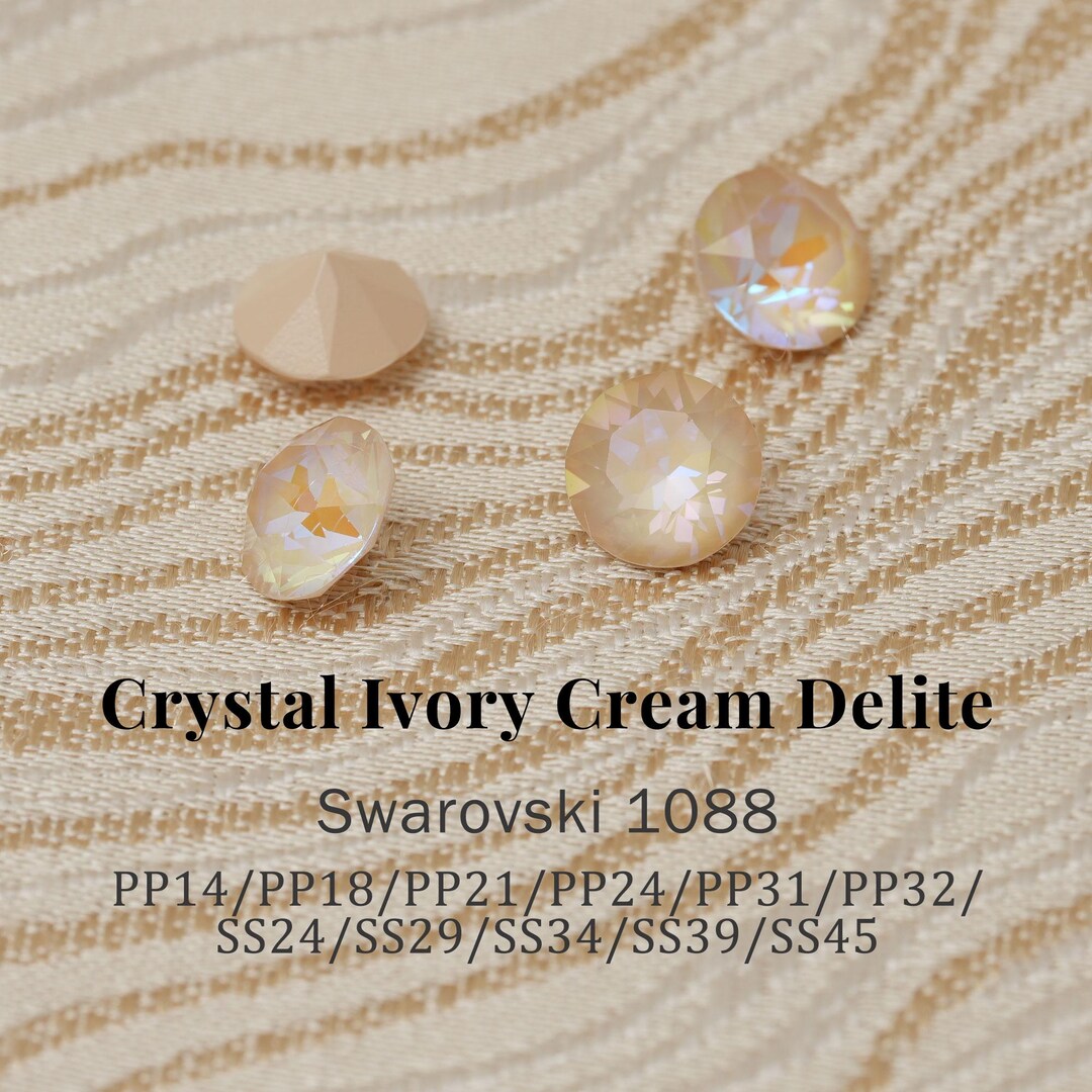 Swarovski 1088 Crystal Ivory Cream Delite 001L106D XIRIUS Chaton