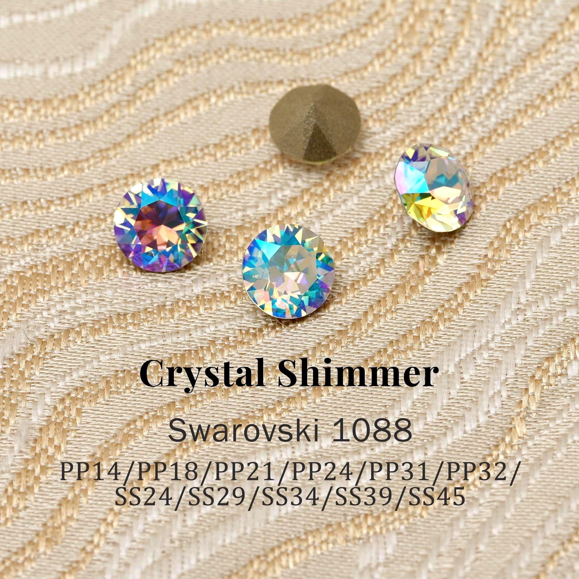 スワロフスキー　1088 クリスタル　SS45 70pcs Swarovski 1088 Crystal Shimmer 001SHIM XIRIUS Chaton Pointed Back
