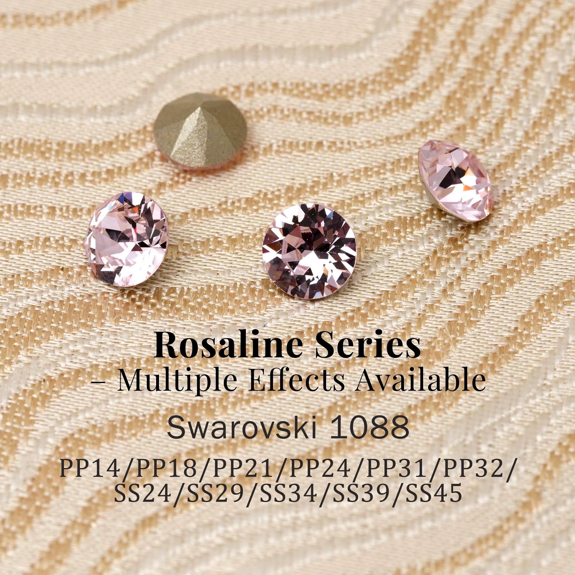 Swarovski 1088 Rosaline 508 XIRIUS Chaton Pointed Back Round