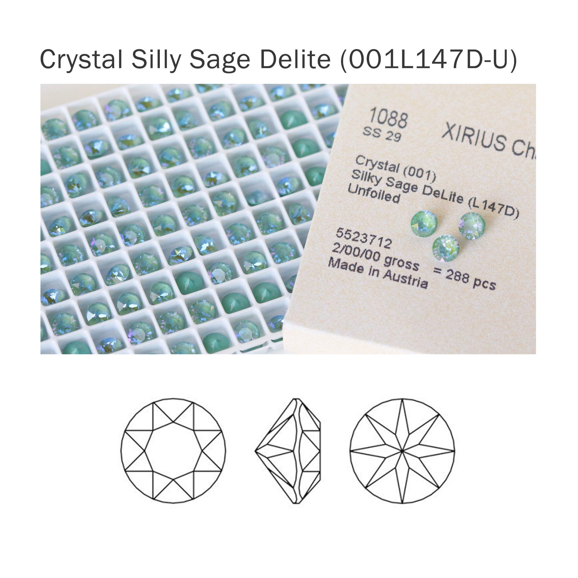 Swarovski 1088 Crystal Silly Sage Delite 001L147D XIRIUS Chaton