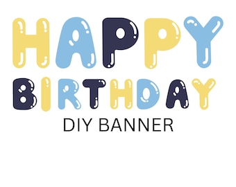 Bluey-banner met 'Happy Birthday'-thema