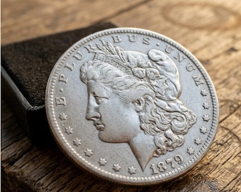 Rare dollar Morgan en argent de 1879 CC – Pièce américaine historique | À ne pas manquer !