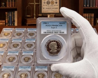 Lote de coleccionista raro de monedas estadounidenses clasificadas por PCGS PR69 (venta de patrimonio).