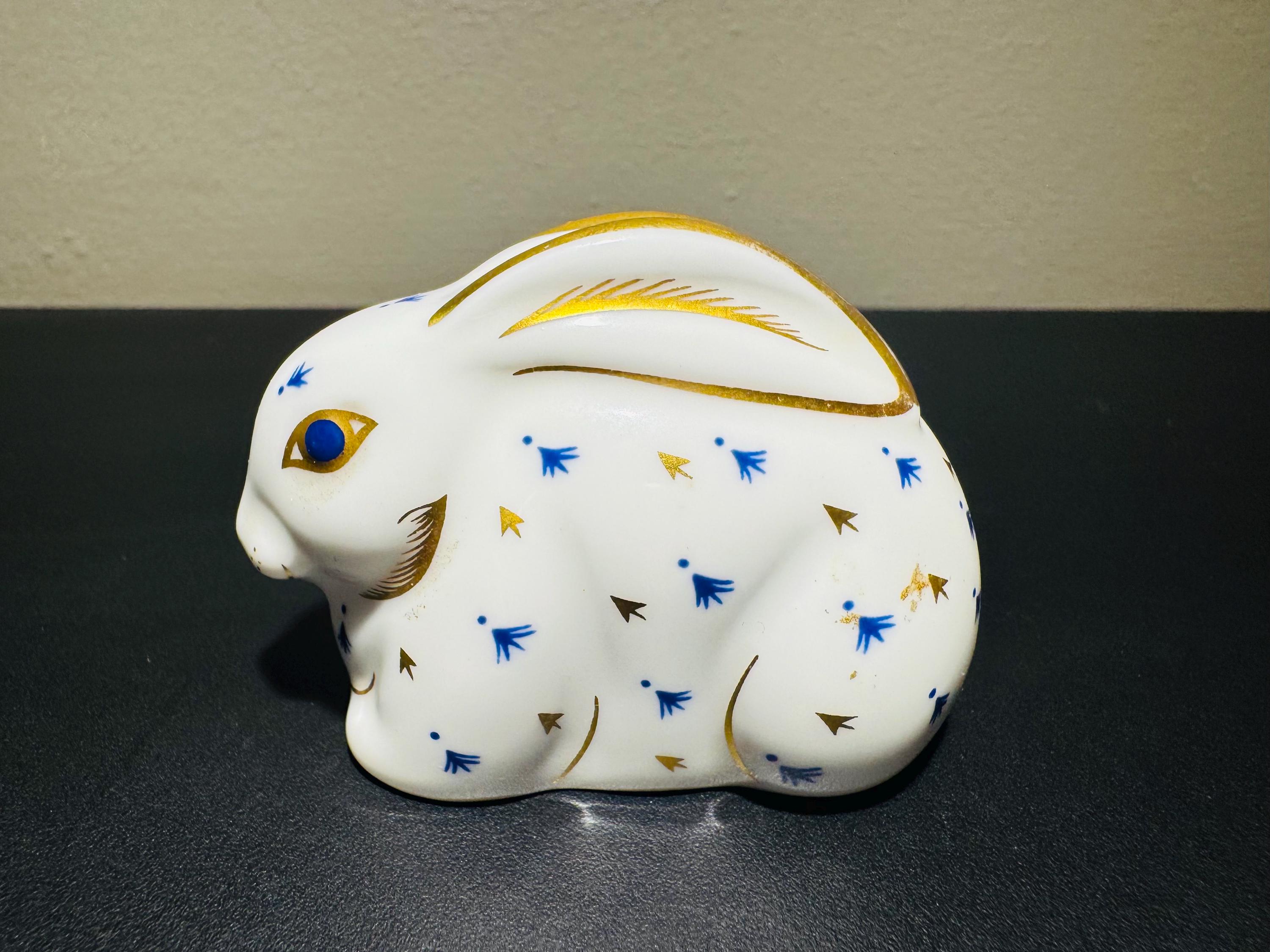 Crown Derby Rabbit - Etsy UK