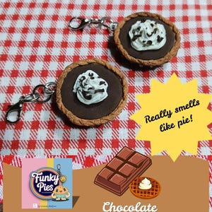Funky Pies - "Chocolate Pudding Pie Key Chain"
