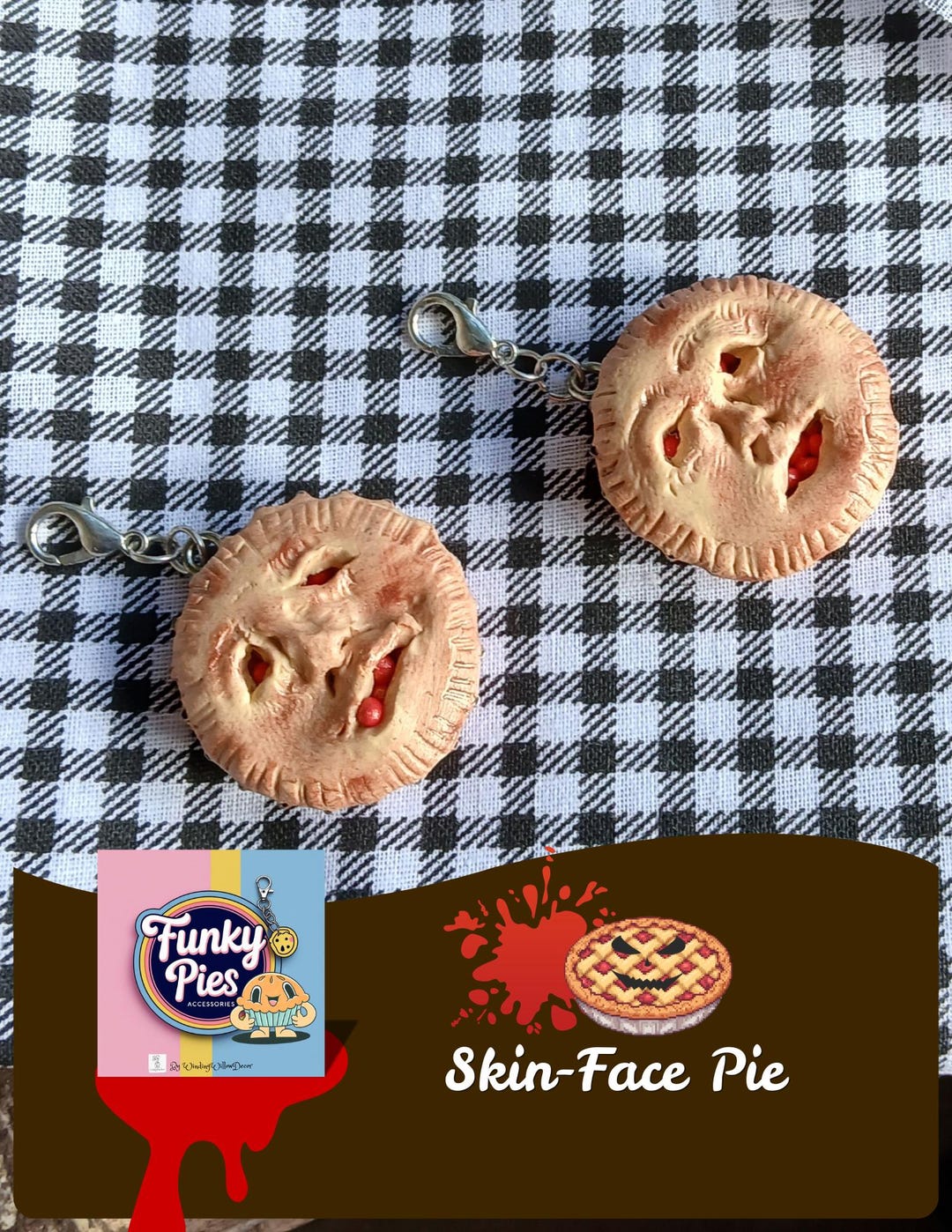Mini Pie Keychain Spooky Funky Pies-