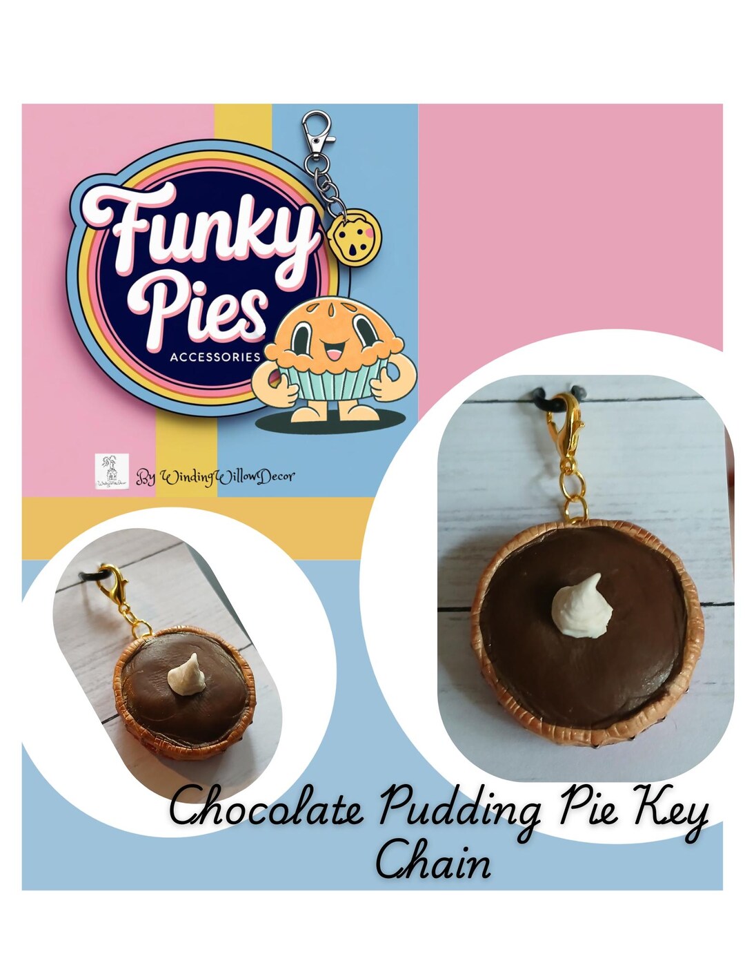Mini Pie Keychain Funky Pies -