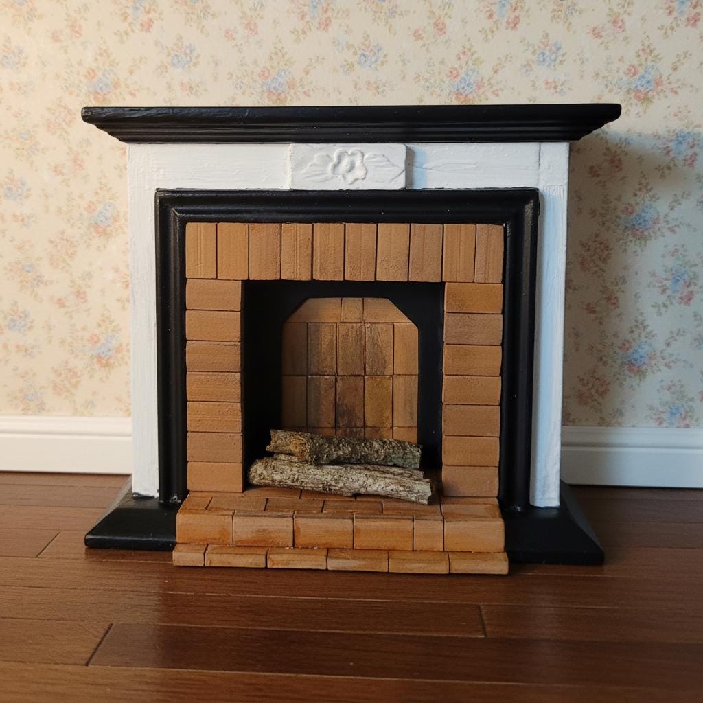 Brick fireplace - Etsy México, image size:1024x1024