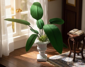 Miniature Potted Tropical Plant 1:12