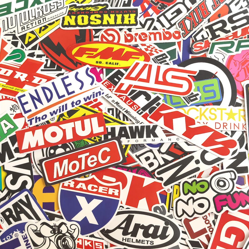 Pack of 50 Racing Culture Stickers, Drift for Life Stickers ...