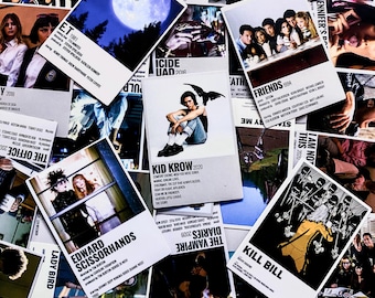 Confezione da 50 adesivi collage di film, adesivi per poster di film, adesivi estetici cinematografici, adesivi impermeabili per appassionati di film, collezionisti