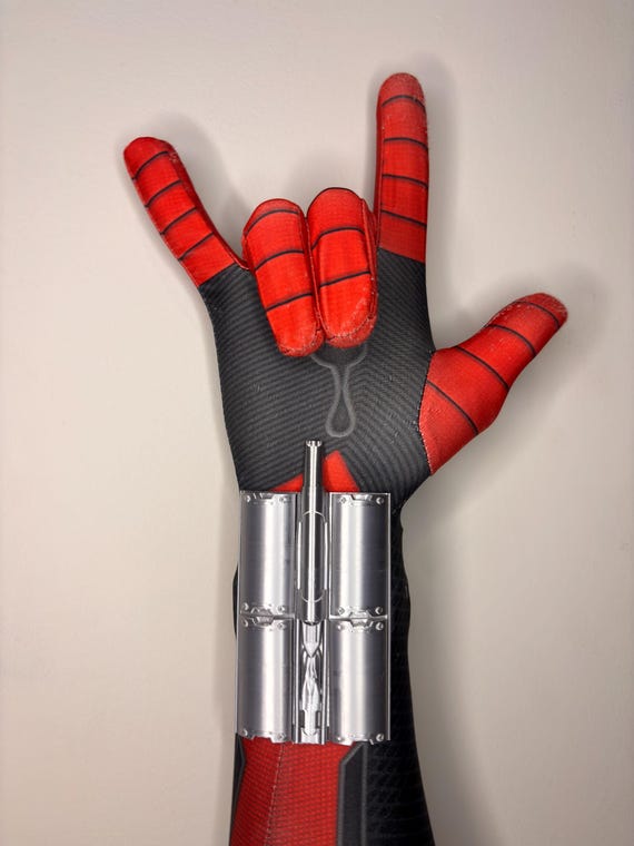 Brand New Day inspired Web Shooter x2(Pair) - Cosplay Prop | Magnetic Cartridges | Hidden Wristband Mount