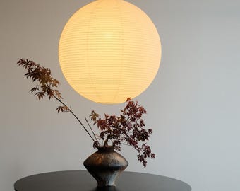 Lámpara colgante de globo de papel de arroz japonés hecha a mano – Lámpara colgante de farol de papel estilo IKEA para decoración minimalista de cafeterías, restaurantes y hogares acogedores.
