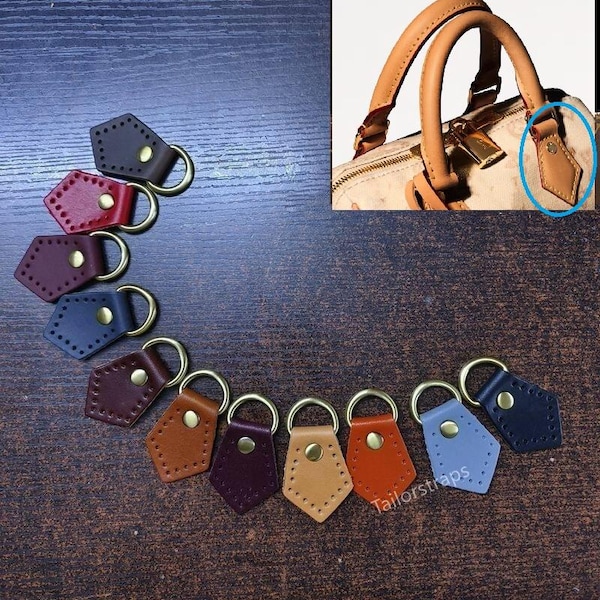 Conector de alça em couro genuíno/Suporte para bolsa/Suporte para alça, acessório para bolsa faça você mesmo, várias cores