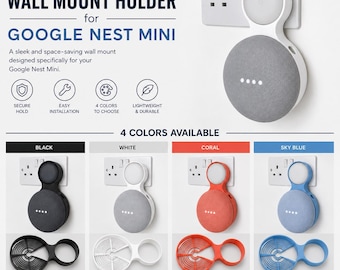 Soporte de pared impreso en 3D para Google Nest Mini (2.ª generación)