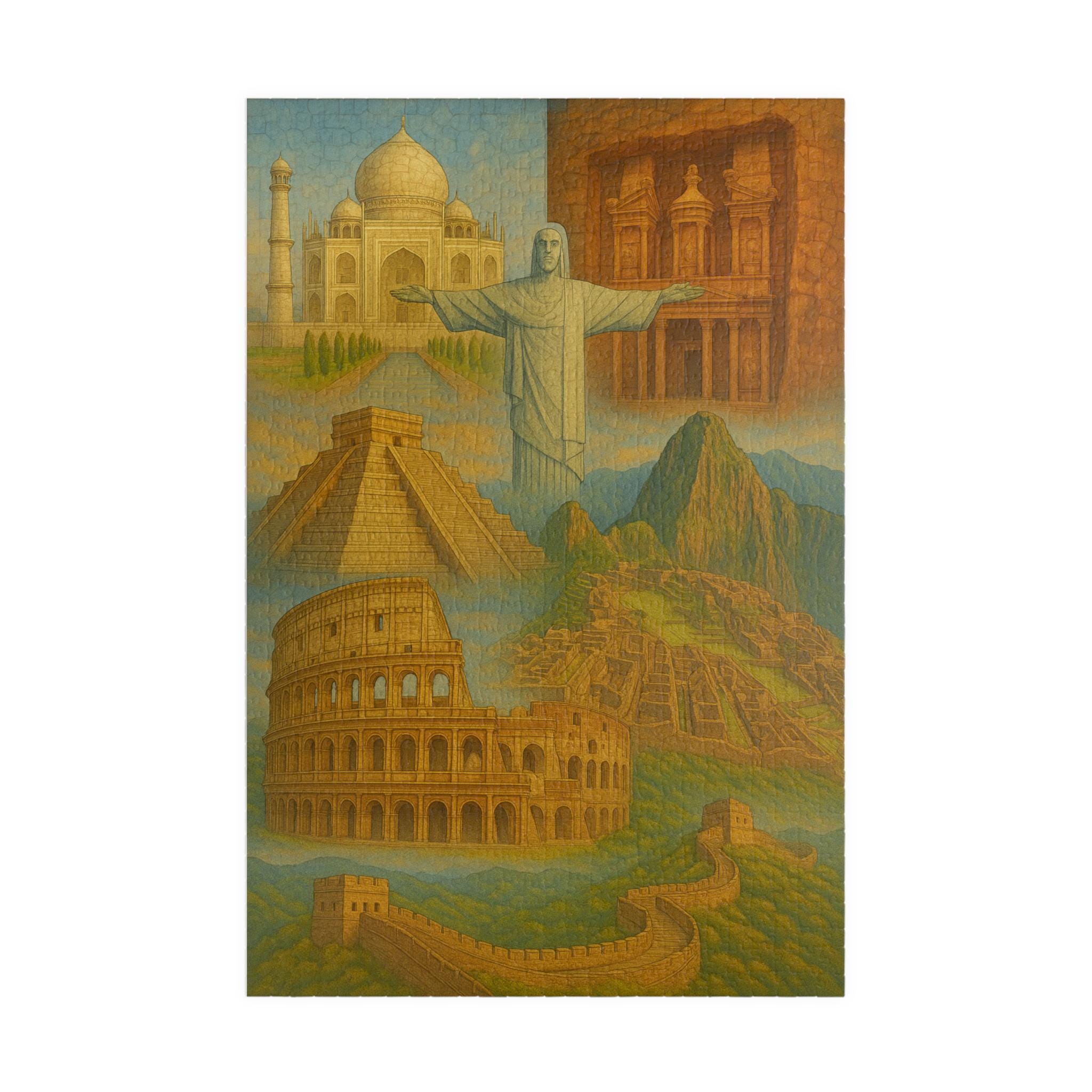 世界の七不思議 ジグソーパズル 1000ピース | 旅行のランドマーク