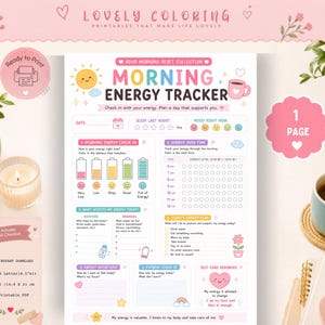 Pacote de Rotina Matinal para TDAH, Planejador de Rotina Matinal Imprimível, Planejador para TDAH, Caderno de Exercícios de Função Executiva, PDF de Foco Diário