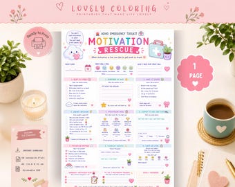 ADHD Emergency Toolkit Printable , ADHD Planner |Executive Function Workbook |Panic Reset, Anxiety ReliefADHD PDF