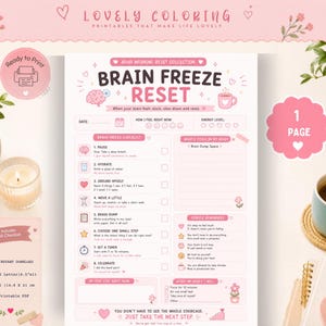ADHD Morning Reset Collection Bundle, Morning Routine Planner Printable, ADHD Planner, Executive Function Workbook, Daily Focus PDF