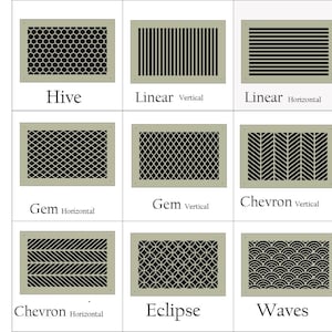 Vent Panel Patterns Air Vent Cover , Premium 1/4” Thick Wood for Walls and Ceiling in ...