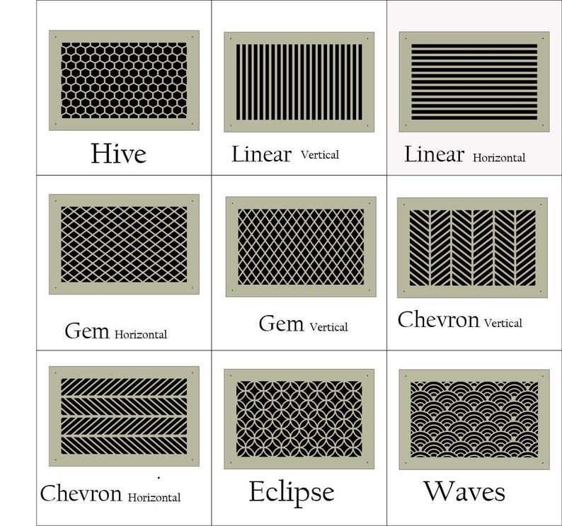 Air Vent Cover , Premium 1/4” Thick Wood for Walls and Ceiling in ...
