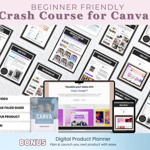 Curso intensivo de Canva para principiantes: Aprende Canva (producto de reventa digital, PLR)