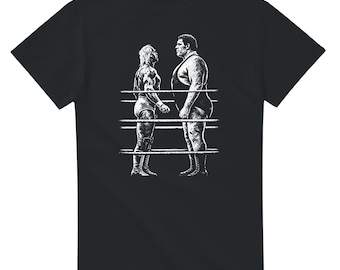 WWE WWF メンズ 半袖 5 フューリー ブロック・レスナー グラフィック T