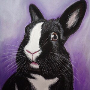 Rabbit Painting -Rabbit original painting -bunny rabbit art-bunny painting bunny gift-rabbit wall decor-Hand painted- Handmade art