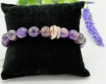 Bransoletka elastyczna Brighton Neptune’s Rings z ametystem NWT