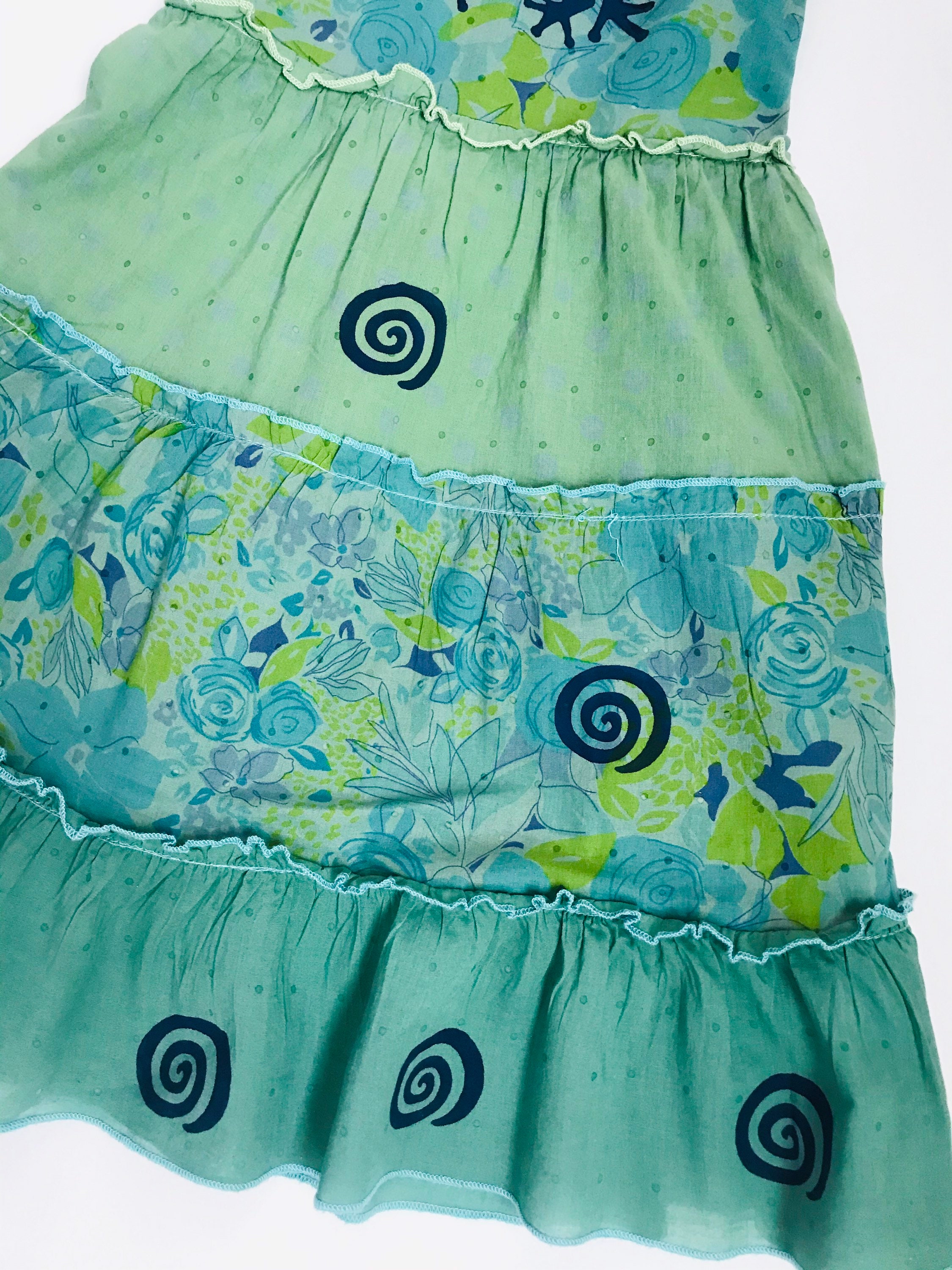 45 Girls Frog Dress Cotton Floral Sun Dress Frog Birthday Etsy