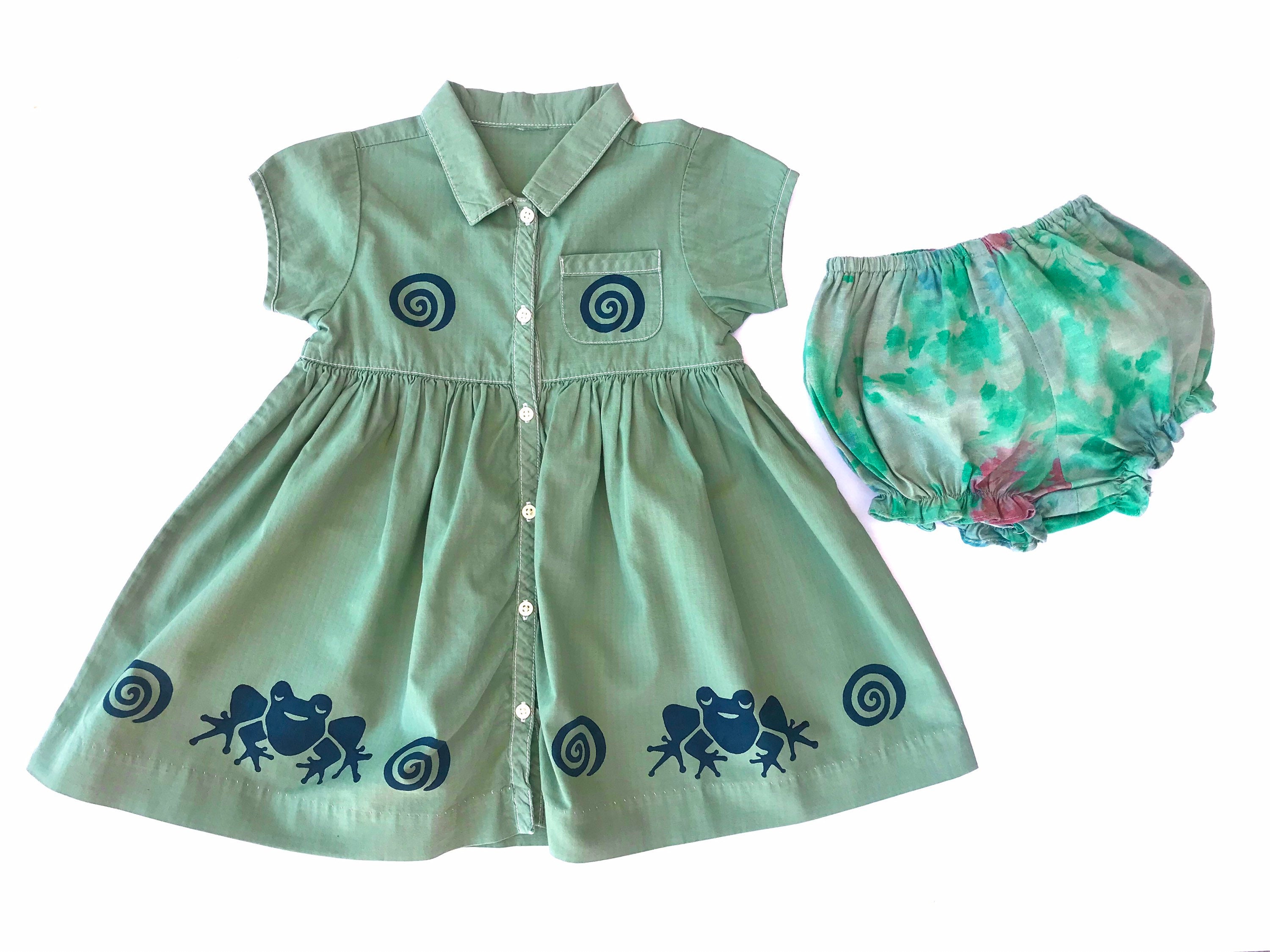 baby girl frog dress
