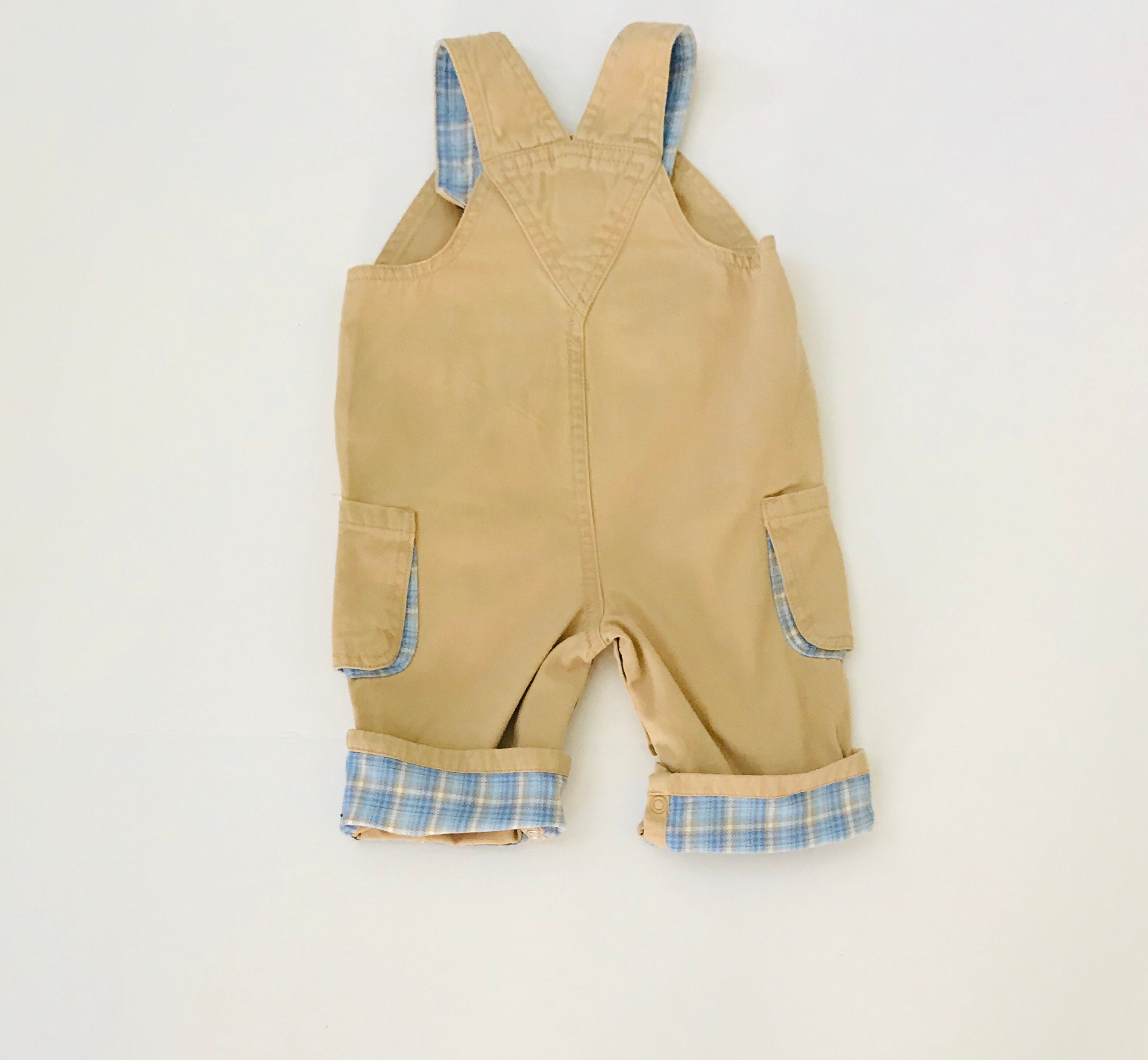 6m Khaki Monkey Overalls Baby Boy Overalls Kids Overalls Baby Etsy