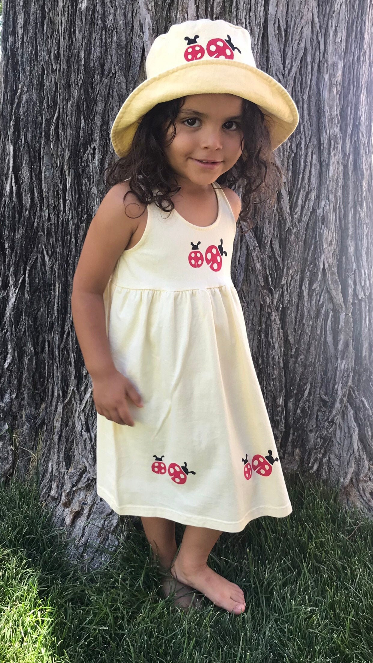 school summer dress yellow