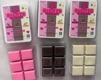Neapolitan Soy Wax Melts | Strawberry, Chocolate, Vanilla Trio