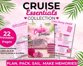 Cruise Planner Collection | Countdown, Packing, Budget, Journal (Digital Download)